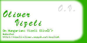 oliver vizeli business card